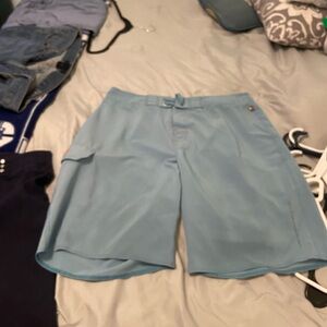 Men's Sky Blue Cargo Shorts